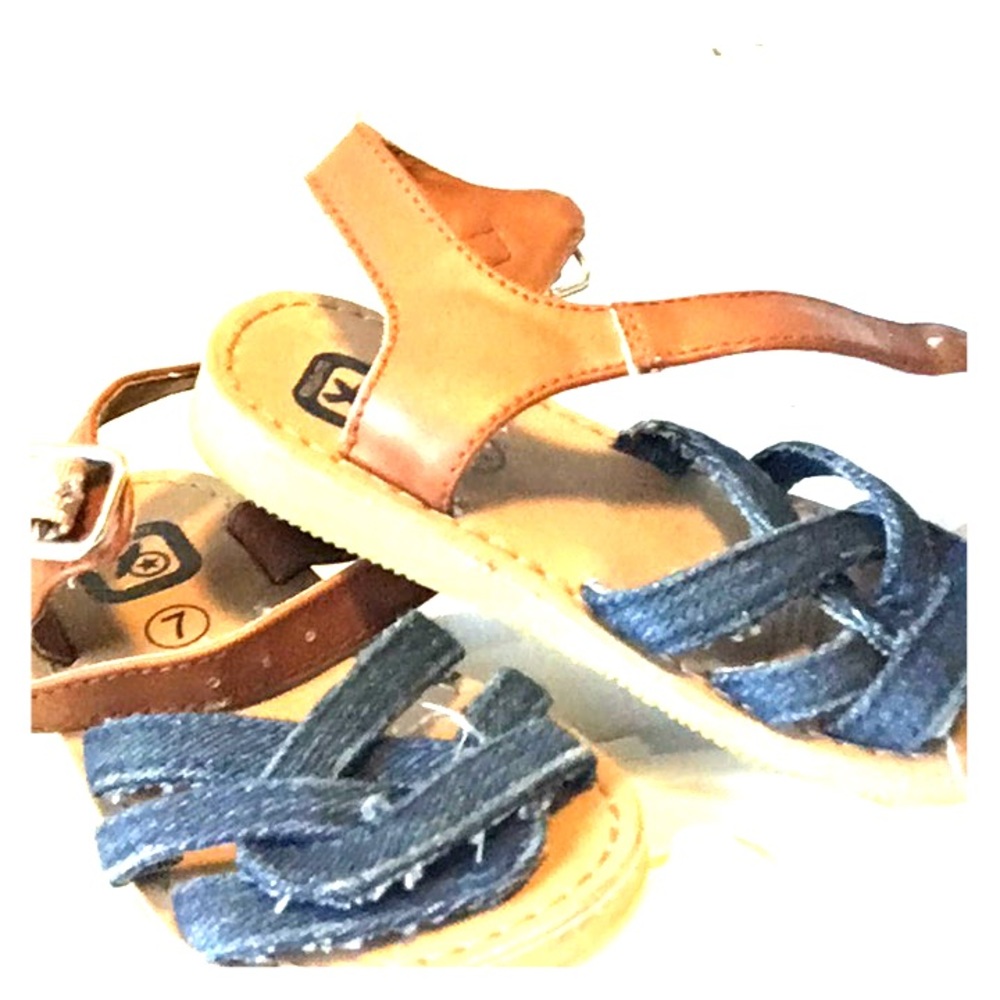 Jean tan sandals for everyday and night use